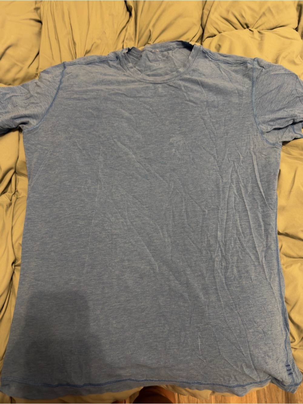 lululemon athletica Men's Heather Light Blue Crew Tee